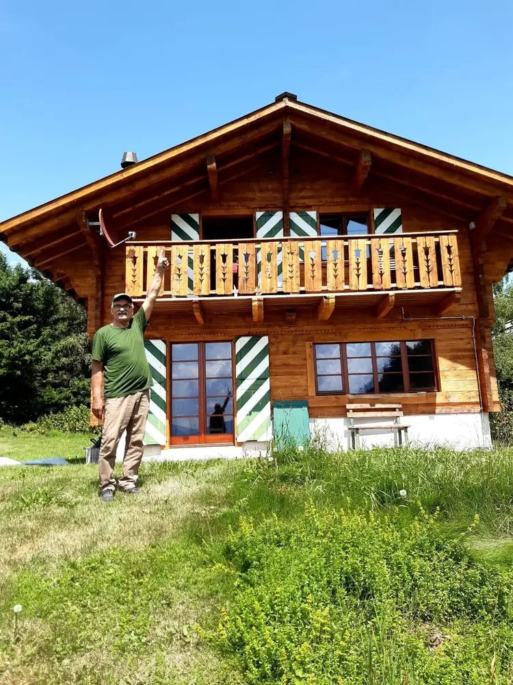 Schreinerei aus laminiertem Holz: Privates Wohnhaus, Leysin, Schweiz