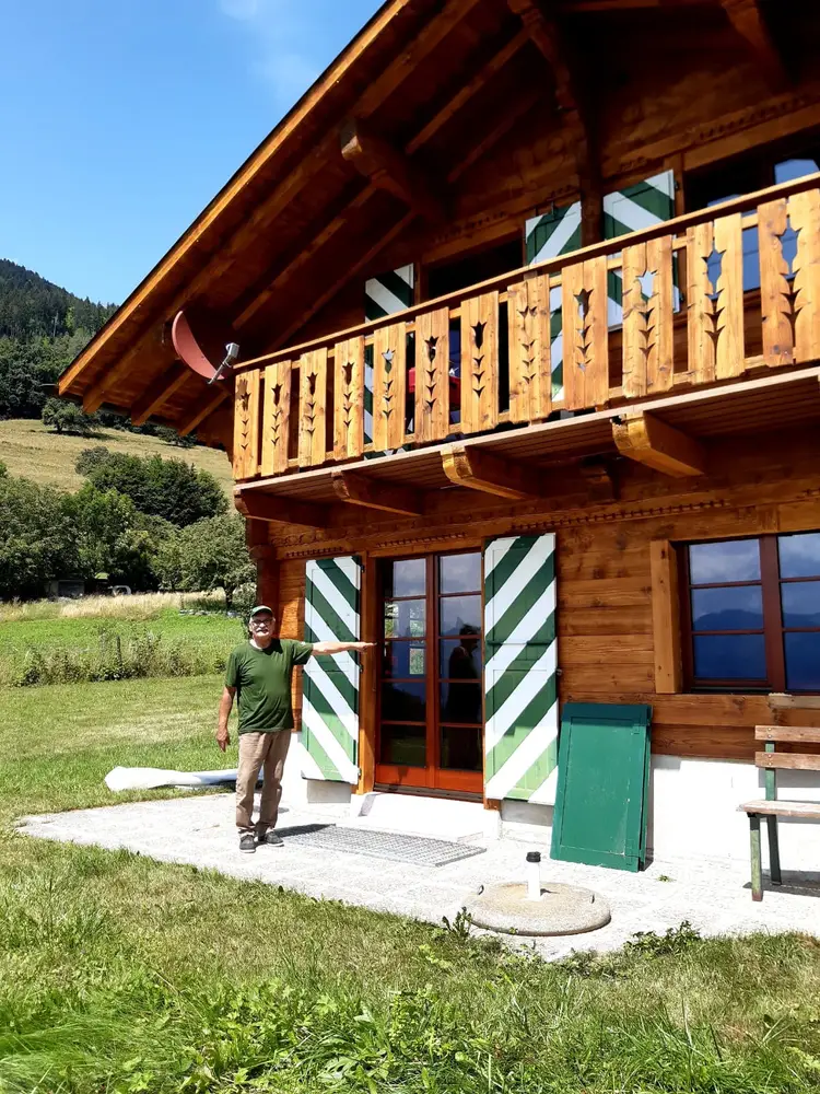 Schreinerei aus laminiertem Holz: Privates Wohnhaus, Leysin, Schweiz