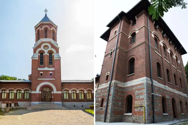 Schreinerei aus laminiertem Holz: Curtea de Arges Kloster, Rumänien